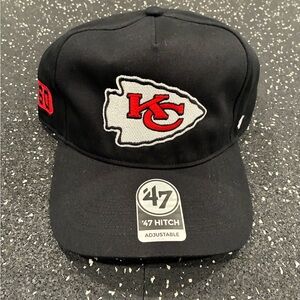47 Brand Black Kansas City Chiefs SnapBack Hat